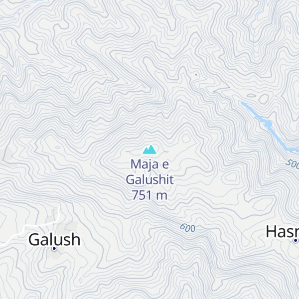 Map of Maja e Galushit