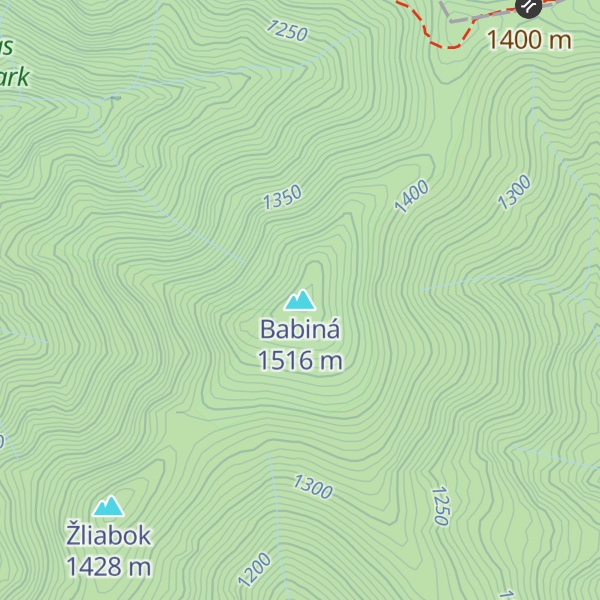 Map of Babiná