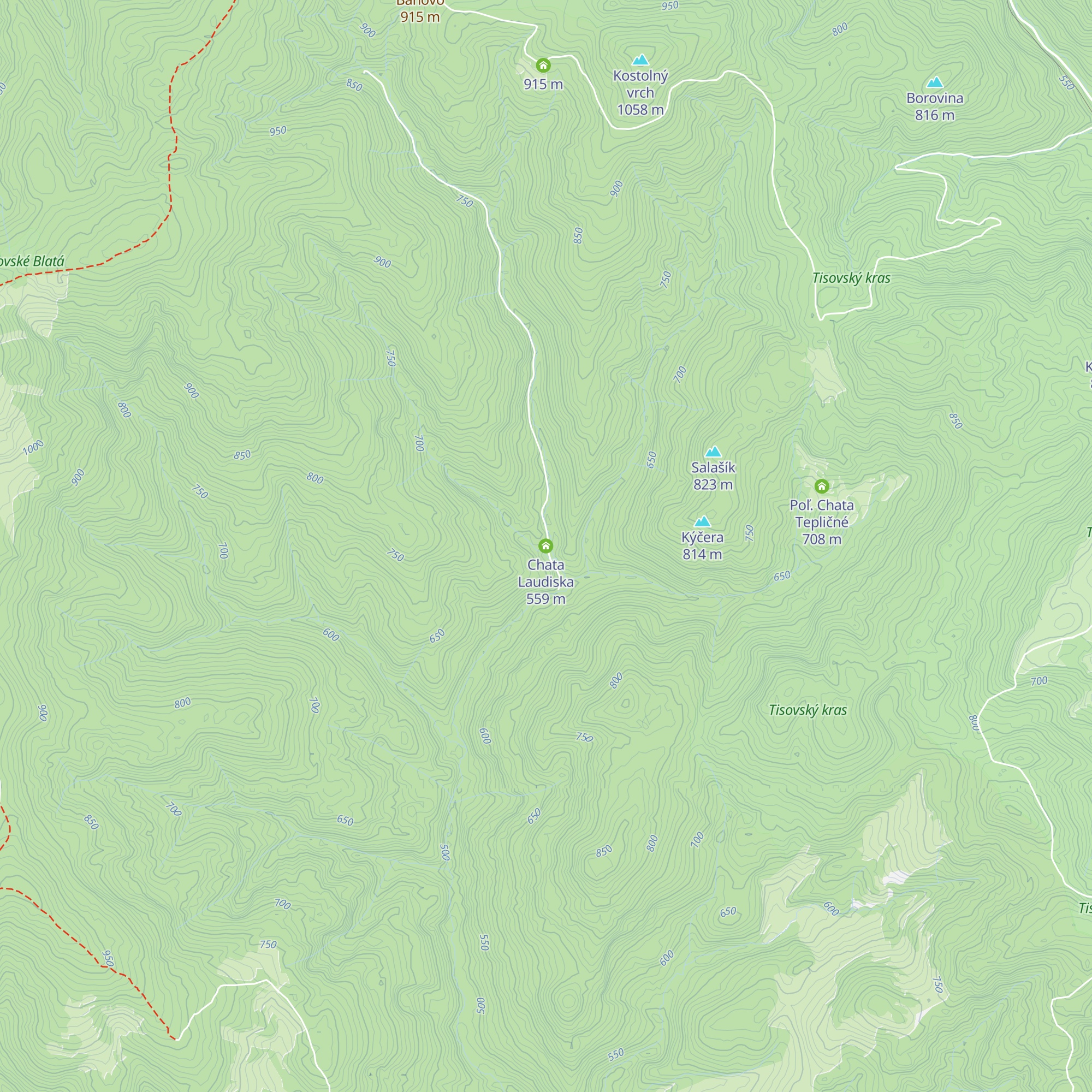 Chata Laudiska map