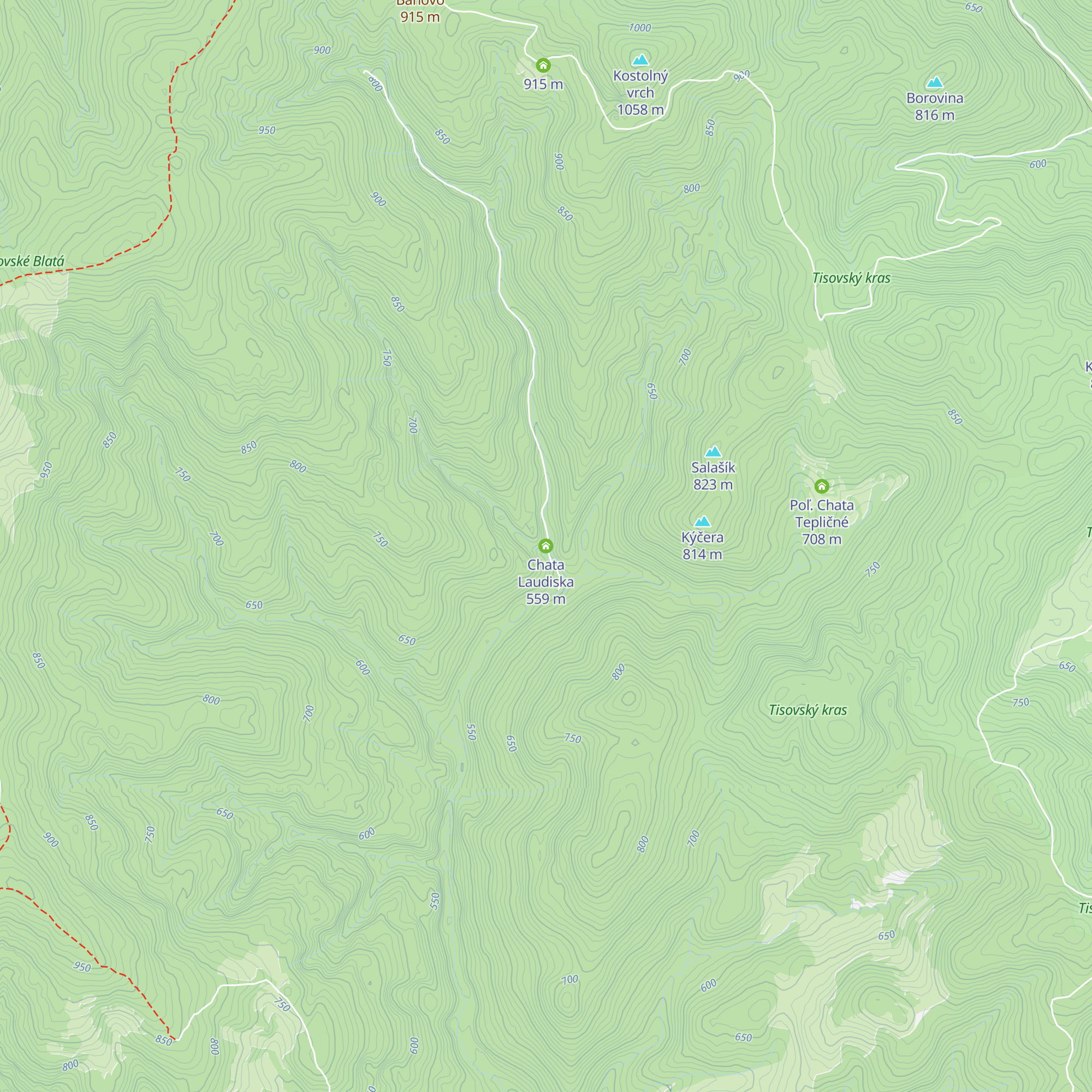 Chata Laudiska map