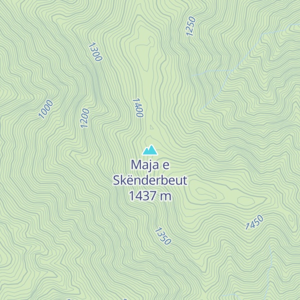 Map of Maja e Skënderbeut