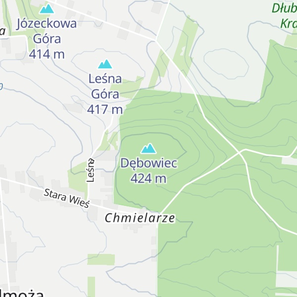 Map of Dębowiec