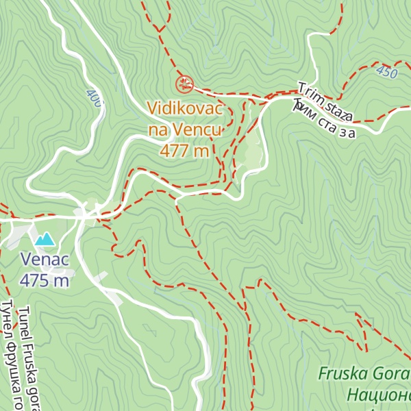 Map of Iriški venac