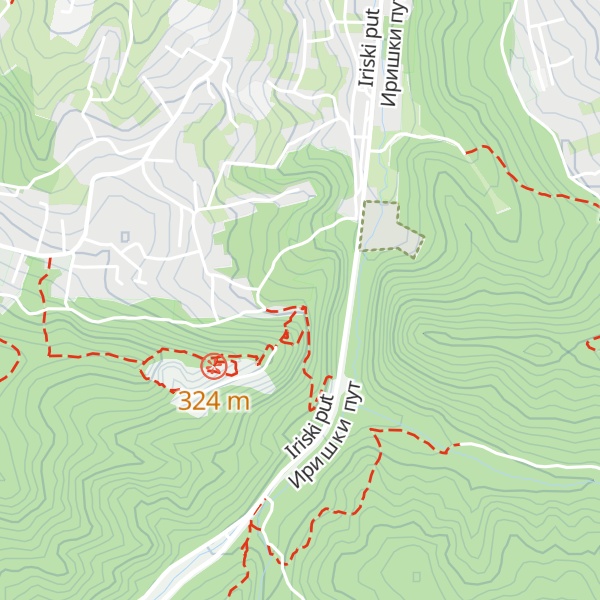 Map of Planinarska kuća „Orlovo gnezdo-Jugodent”