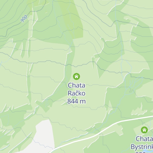 Map of Chata Račko