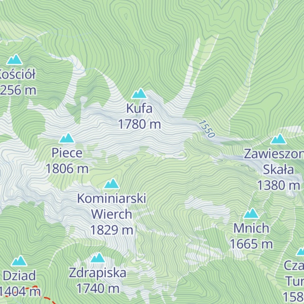 Map of Zwornik nad Kufą
