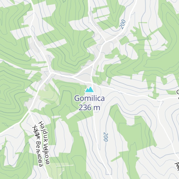 Map of Gomilica