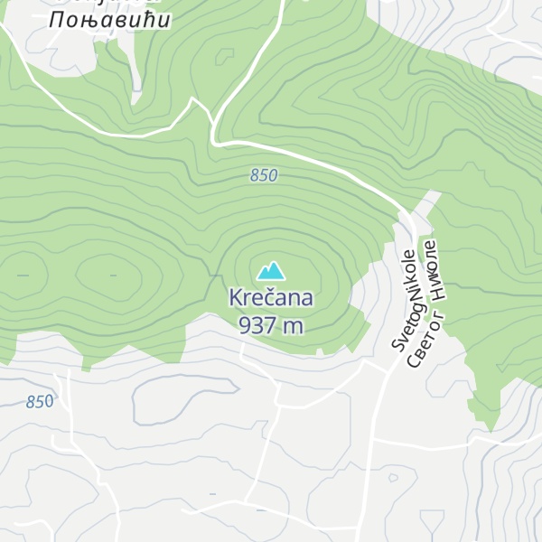Map of Krečana