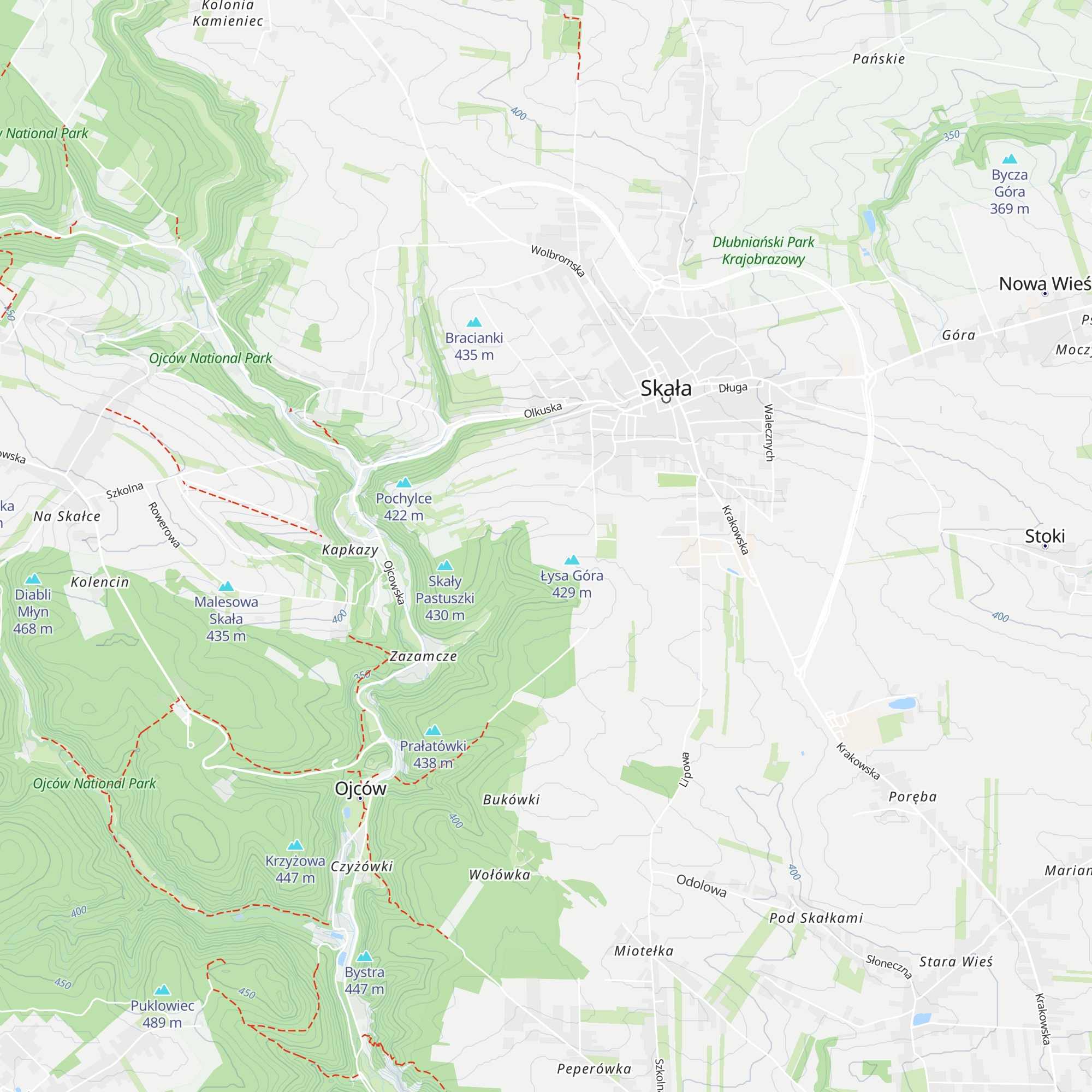 Schronisko Młodzieżowe Skała map
