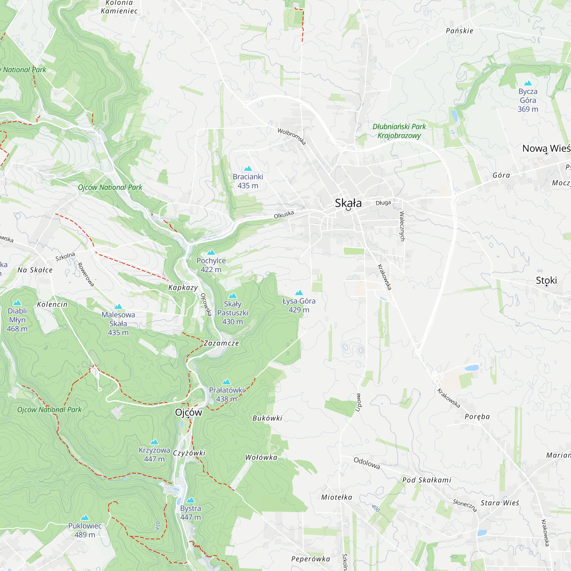 Schronisko Młodzieżowe Skała map