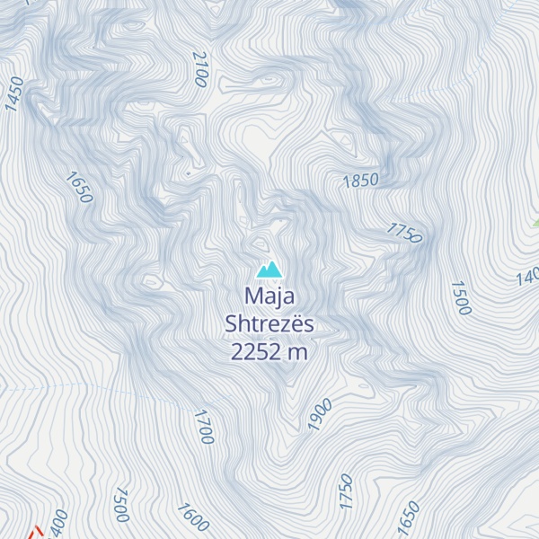 Map of Maja Shtrezës