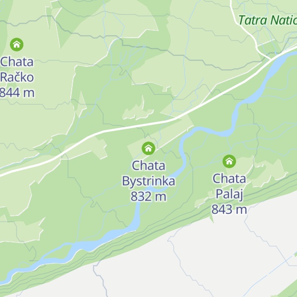 Map of Chata Bystrinka