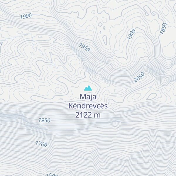 Map of Maja Këndrevcës