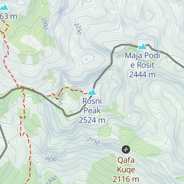 Map of Rosni Peak