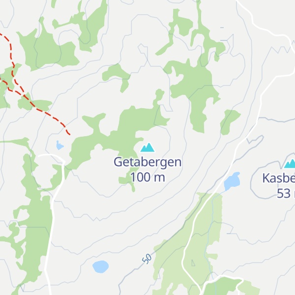 Map of Getabergen