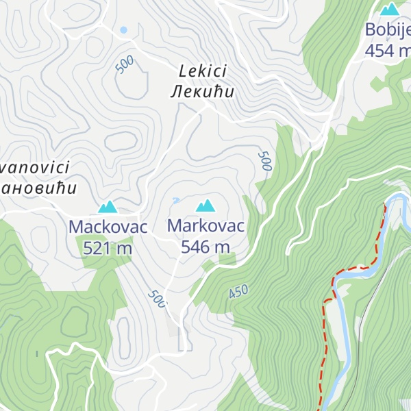 Map of Markovac