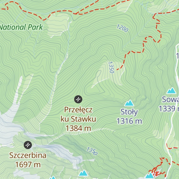 Map of Suchy Wierch