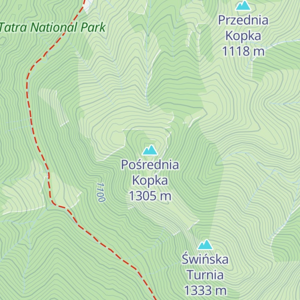 Map of Pośrednia Kopka
