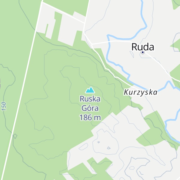 Map of Ruska Góra