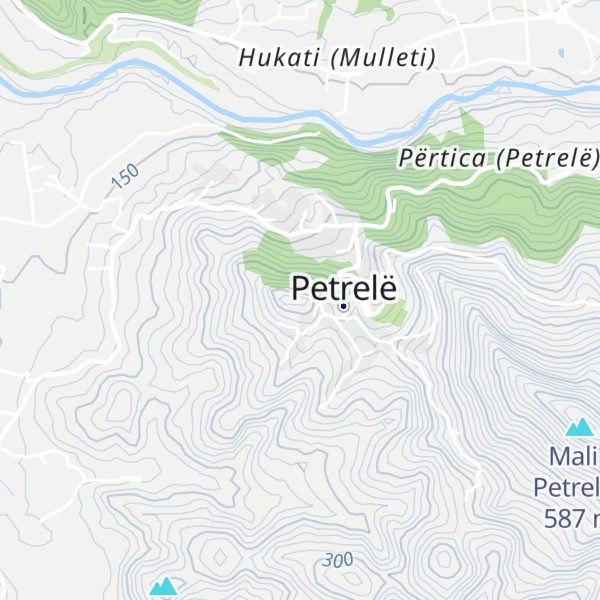 Map of Petrela Castle