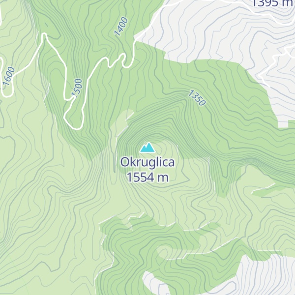 Map of Okruglica