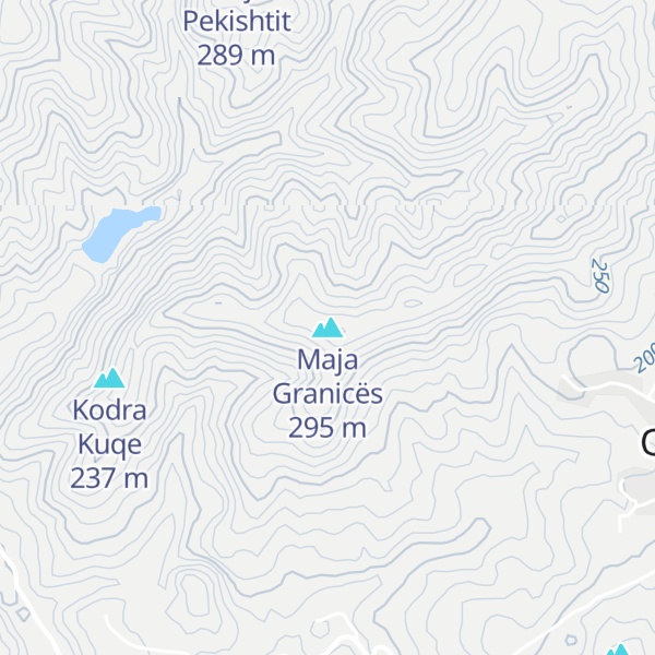 Map of Maja Granicës