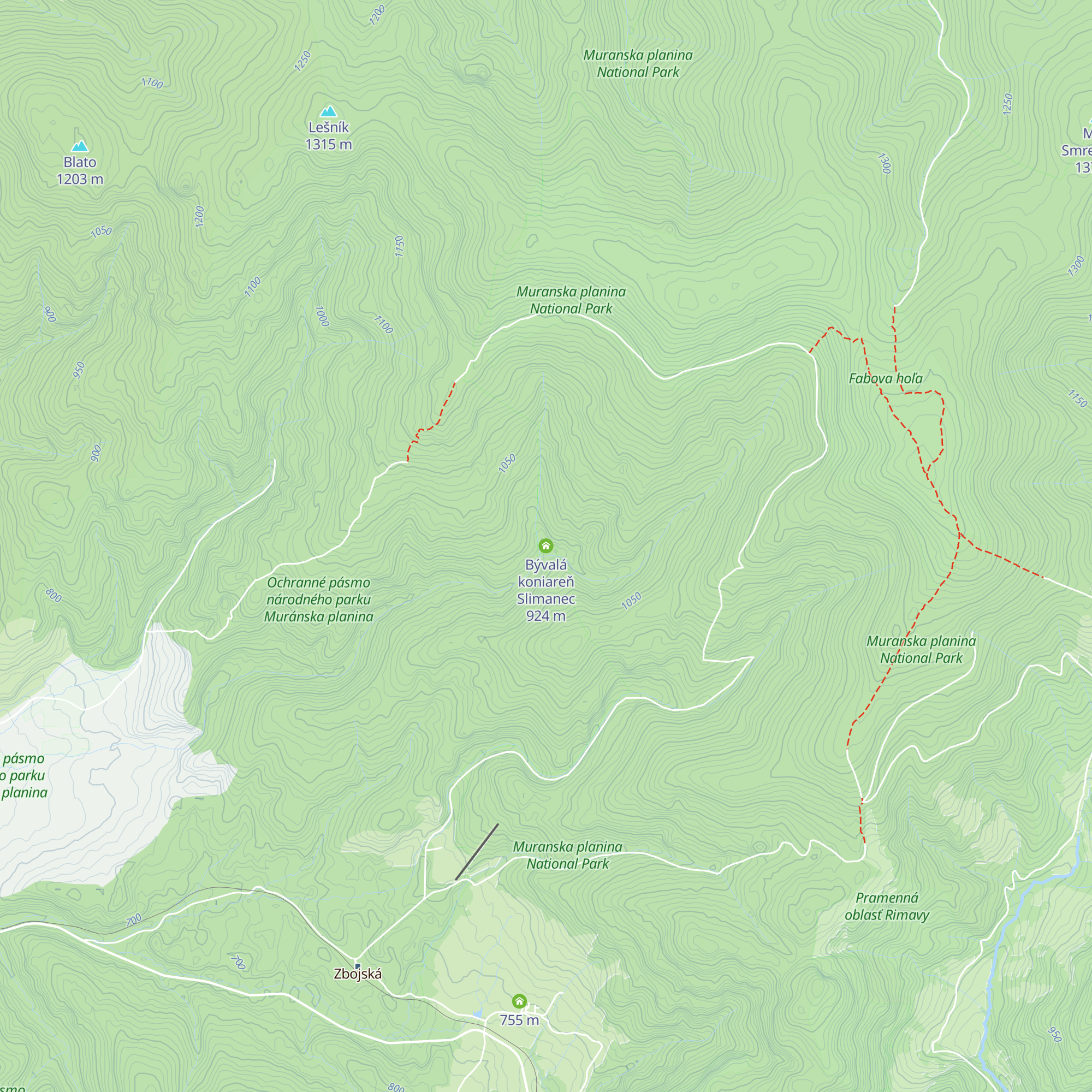 Bývalá koniareň Slimanec map