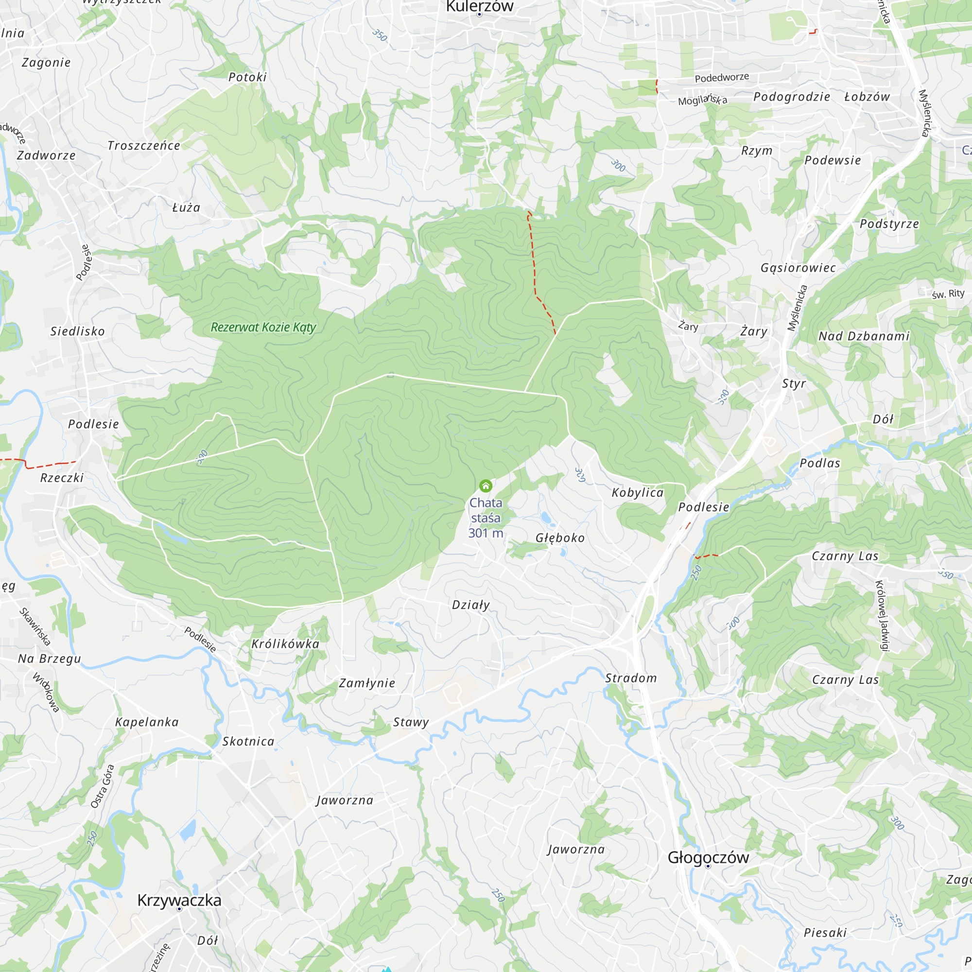 Chata staśa map