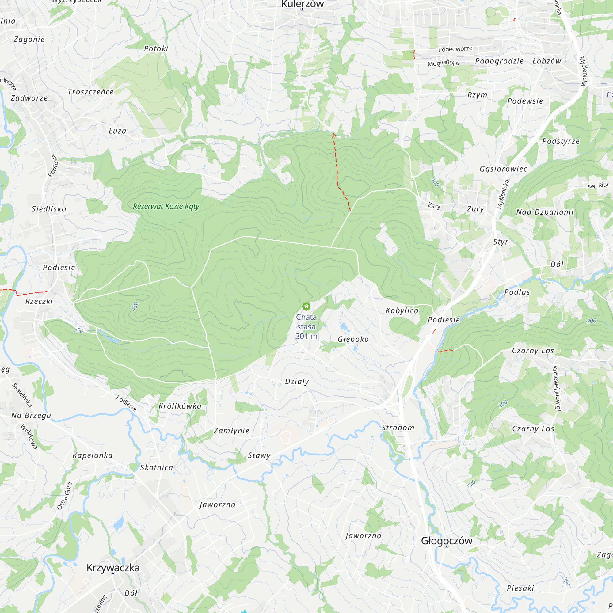 Chata staśa map