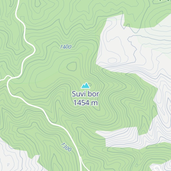 Map of Suvi bor