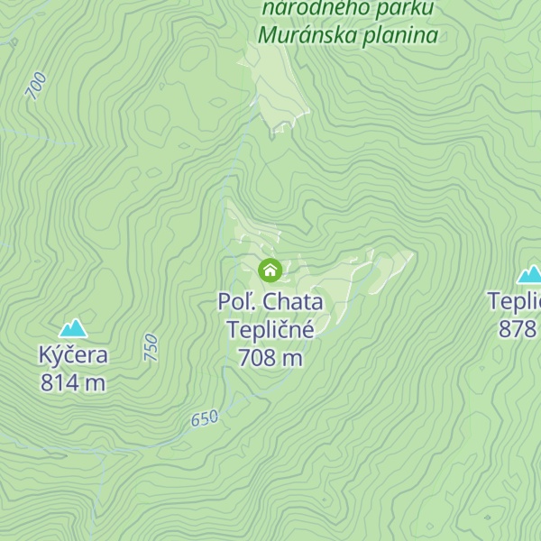 Map of Poľ. Chata Tepličné