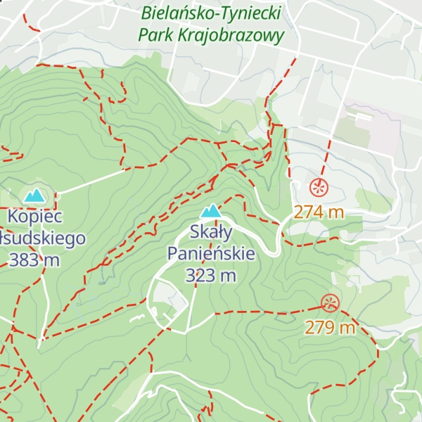 Map of Skały Panieńskie