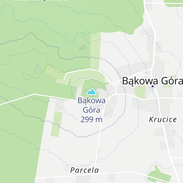 Map of Bąkowa Góra