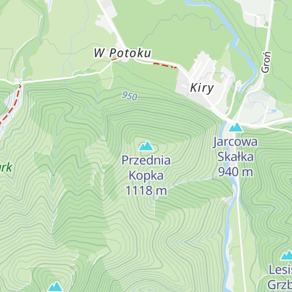 Map of Przednia Kopka