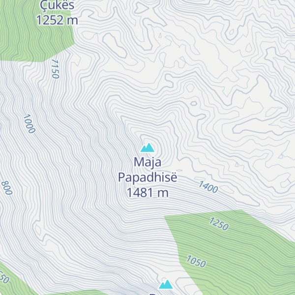 Map of Maja Papadhisë