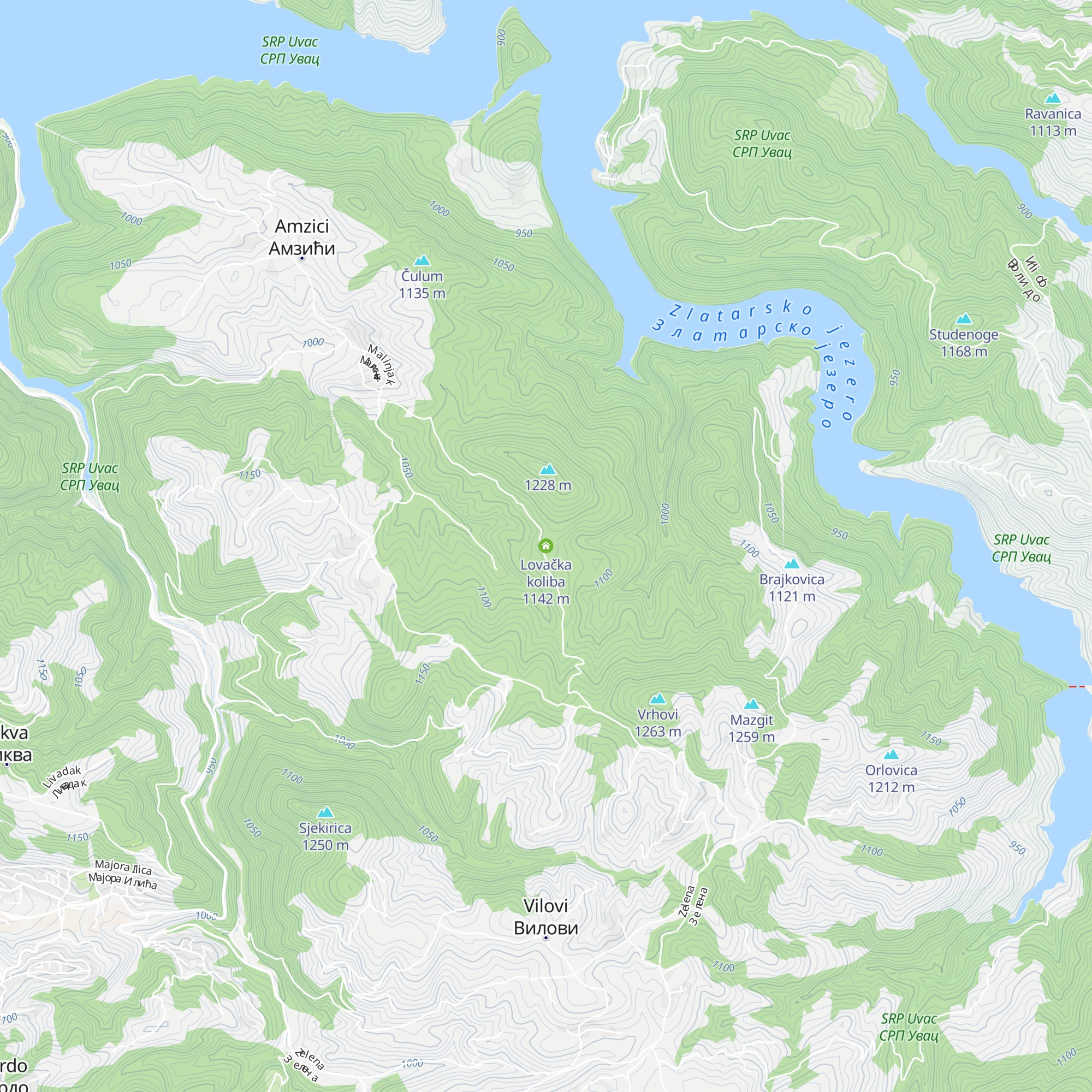 Lovačka koliba map