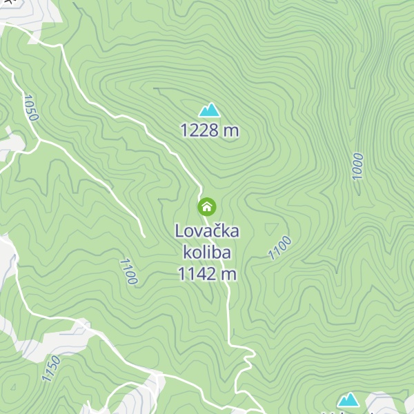 Map of Lovačka koliba