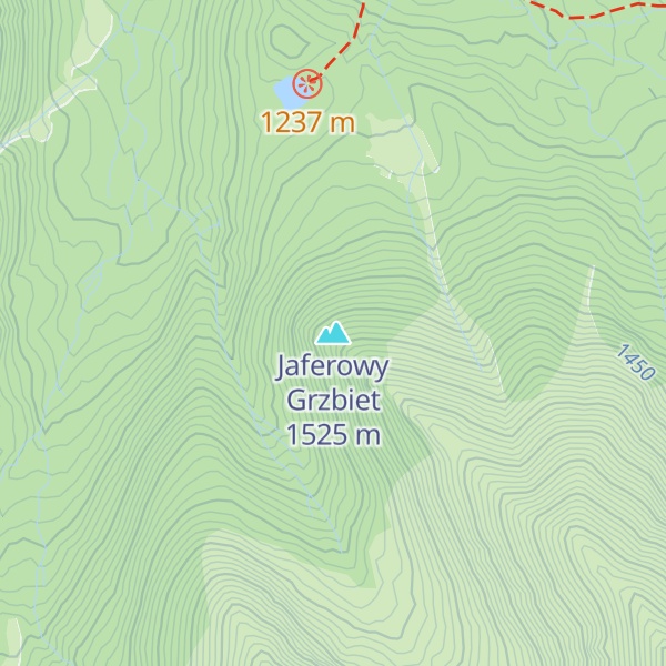 Map of Jaferowy Grzbiet