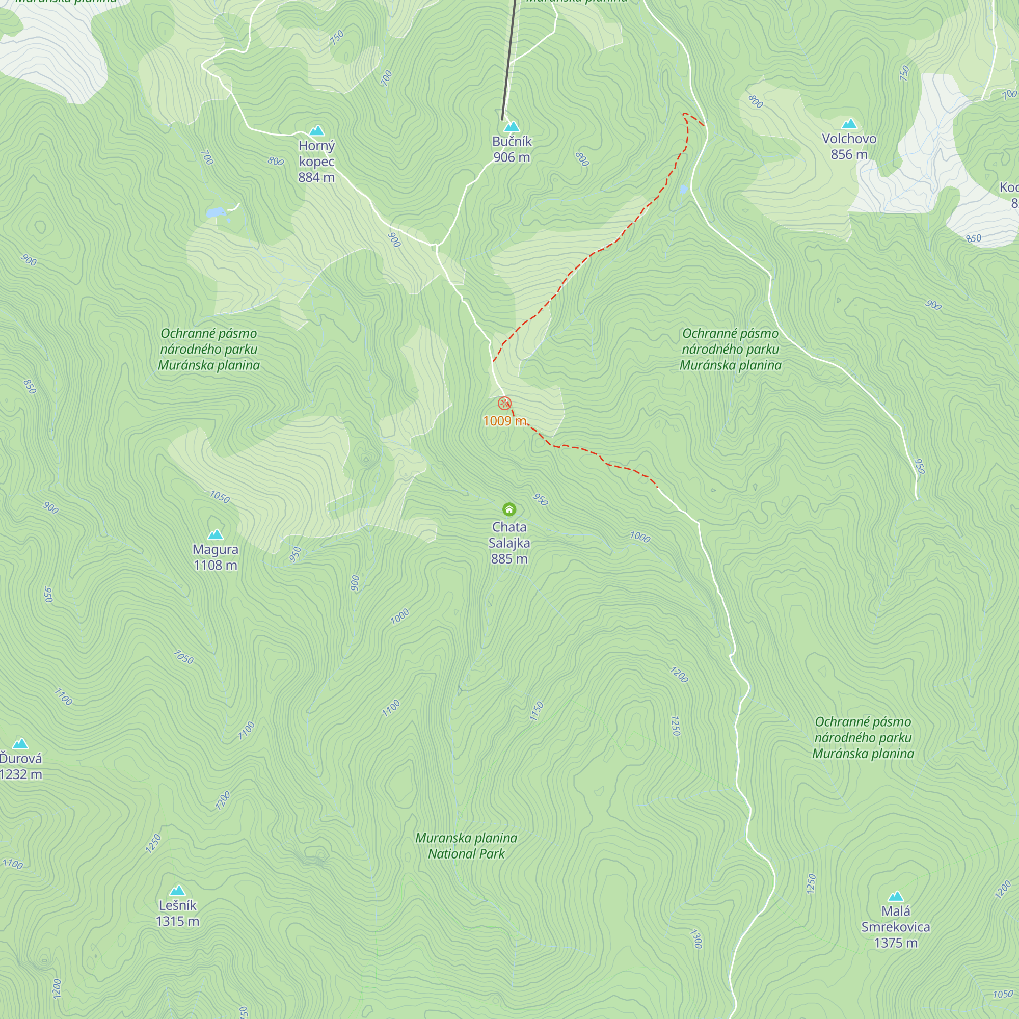 Chata Salajka map