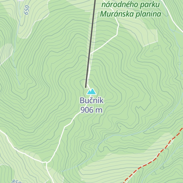 Map of Bučník