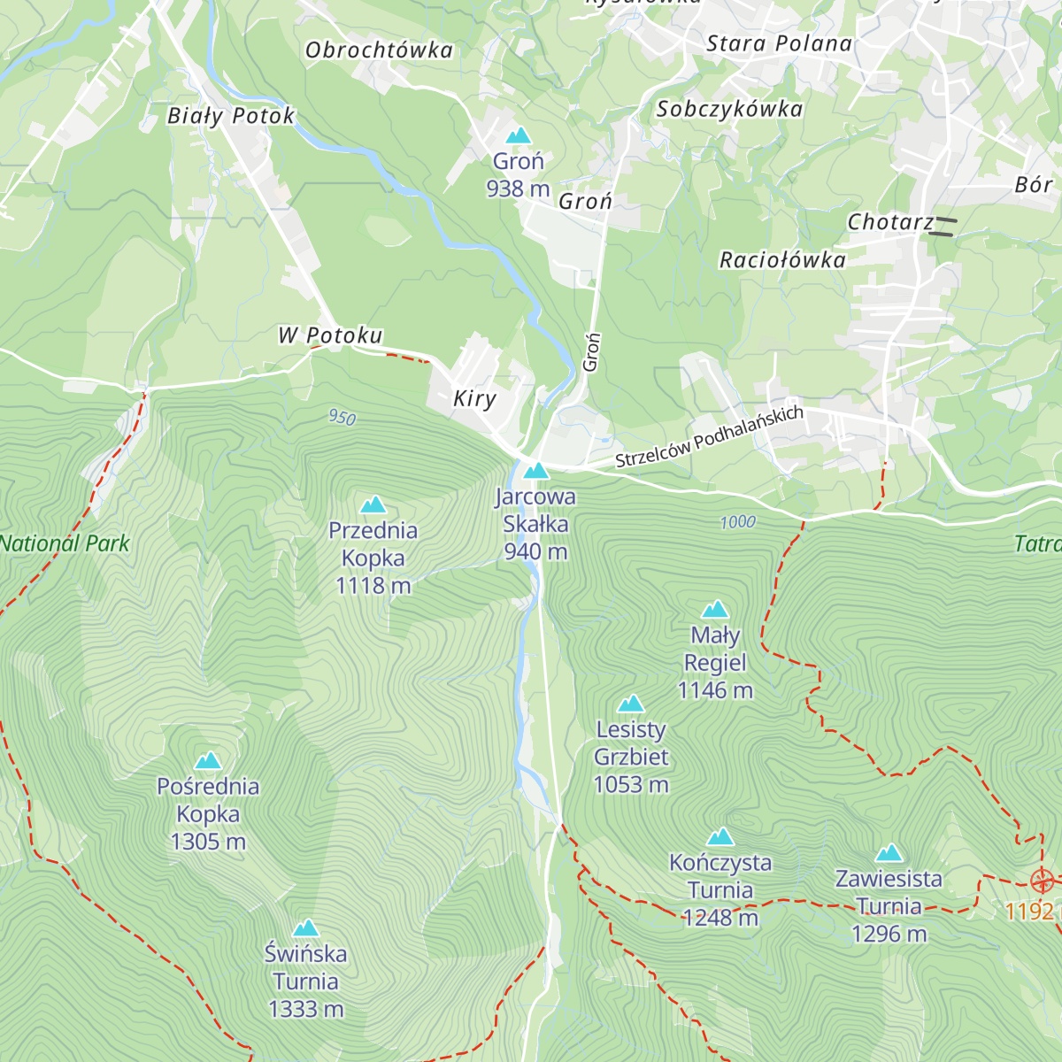 Nowa leśniczówka map