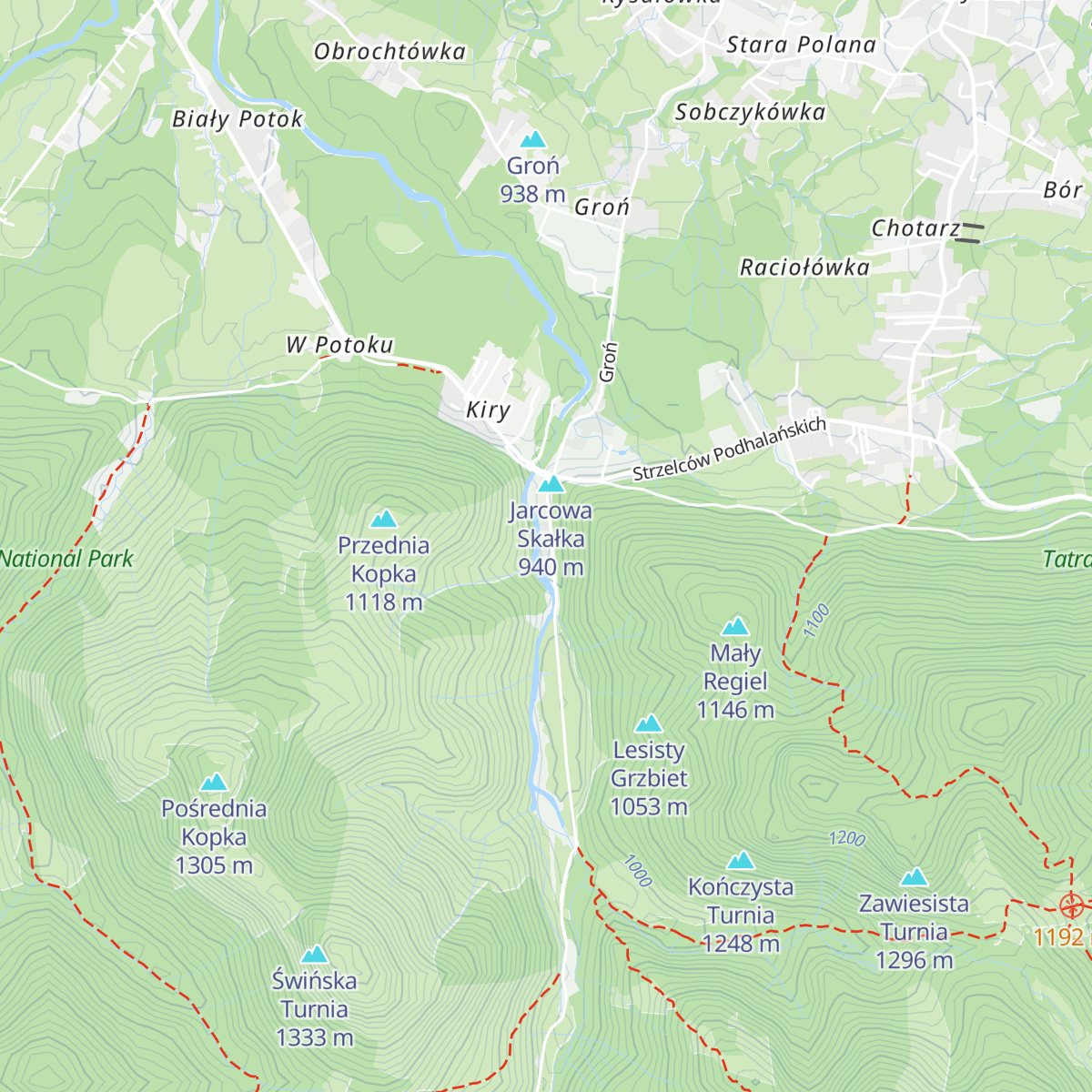 Nowa leśniczówka map