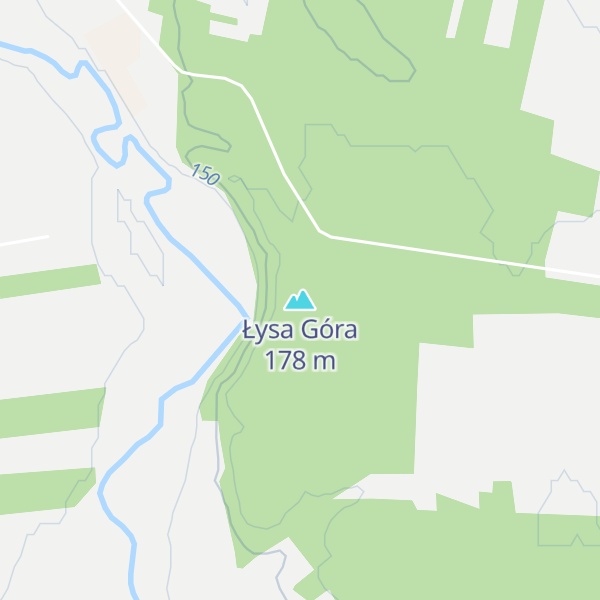 Map of Łysa Góra