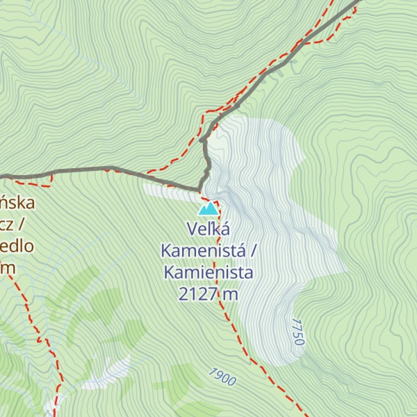Map of Veľká Kamenistá / Kamienista