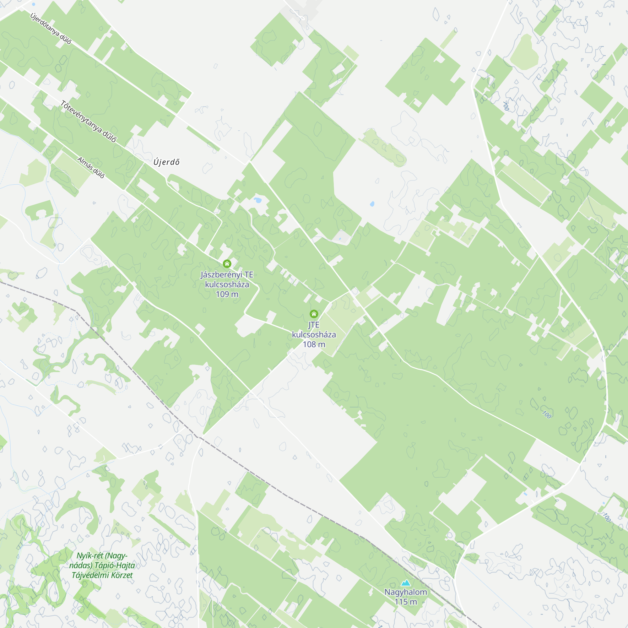 JTE kulcsosháza map