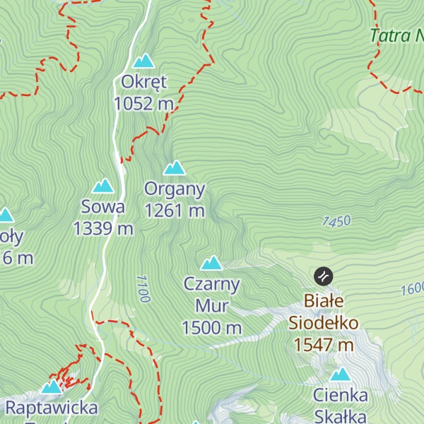 Map of Biała Turnia