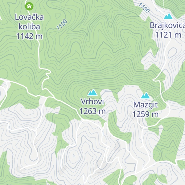 Map of Vrhovi