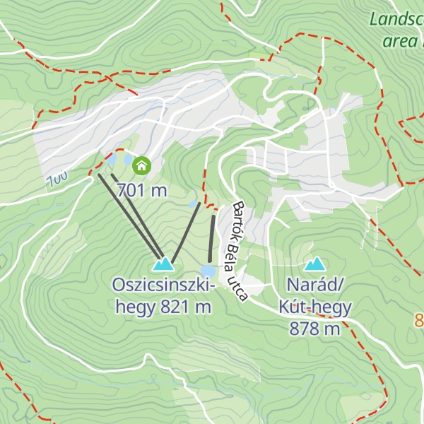 Map of Hóhatár Hütte
