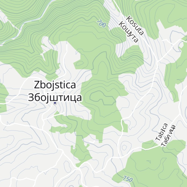 Map of Visoka glava