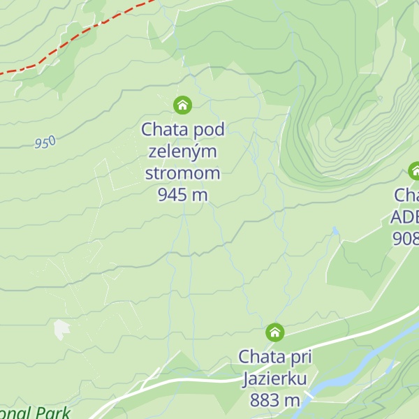 Map of Horská chata Veverka